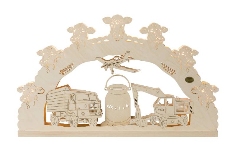 Saico Lichterbogen LED 3D Agrar Holz 52 warmweiß natur von Saico