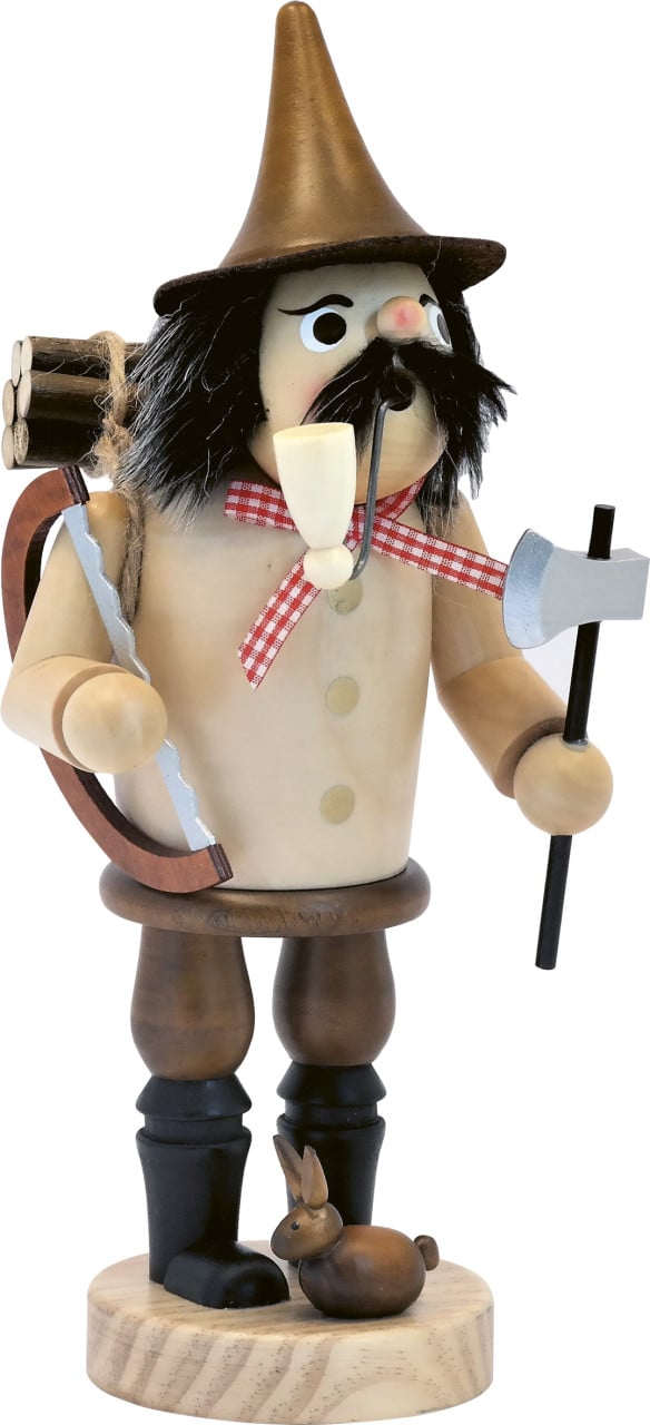 Saico Räucherfigur Holzfäller XL Holz 30 cm natur/braun von Saico