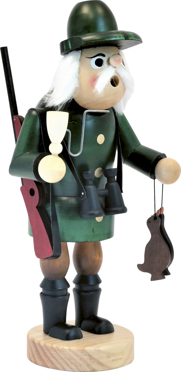 Saico Räucherfigur Jäger Holz 30 cm grün/natur von Saico