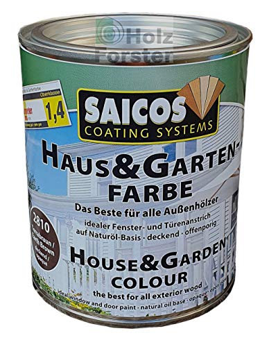 SAICOS Haus und Garten-Farbe 2791 Anthrazitgrau deckend, 0,75 Liter von Saicos