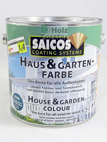 Saicos Haus und Garten-Farbe 2838 Mahagonibraun deckend, 2,50 Liter von Saicos