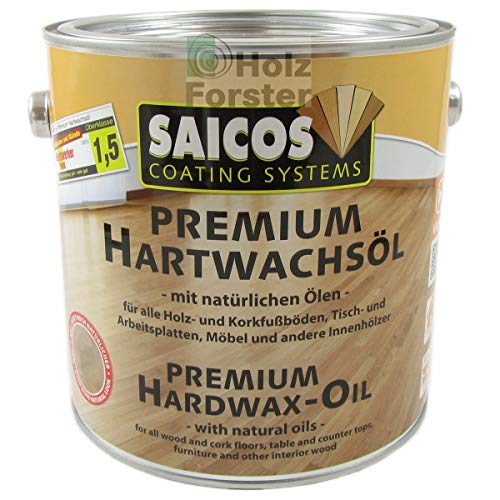 SAICOS Premium Hartwachsöl 3308 Frost transparent matt, 2,50 Liter von Saicos