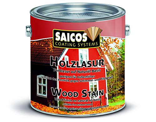 Saicos 0009 501 Holzlasur weiß 2.5 Liter von Saicos