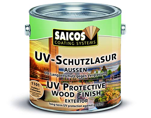 Saicos Colour GmbH 301 1101 UV-Schutzlasur, farblos, 0,75 Liter von Saicos