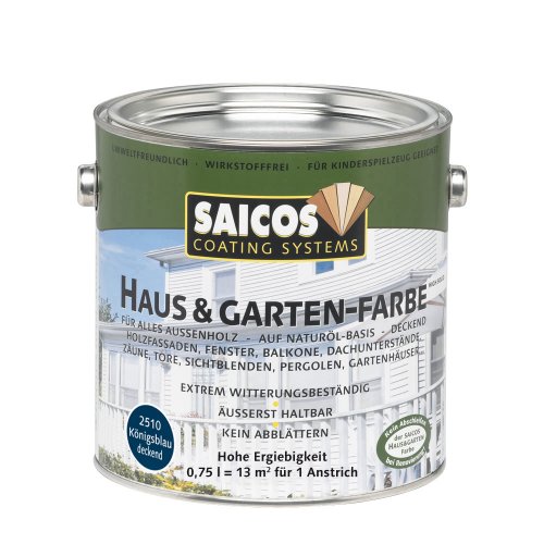 Saicos 2510 300 Haus und Gartenfarbe königsblau 0.75 l von Saicos