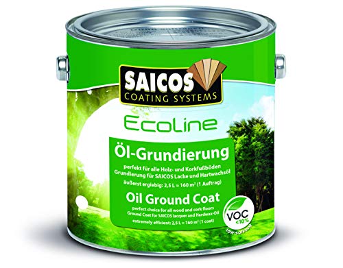Saicos 3408 ECO 500 Ecoline Öl-Grundierung 2.50 l extra weiss von Saicos