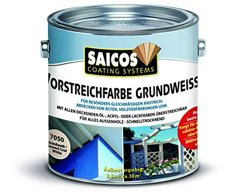 Saicos 7050 501 Vorstreichfarbe Grundweiss 2.5 l von Saicos