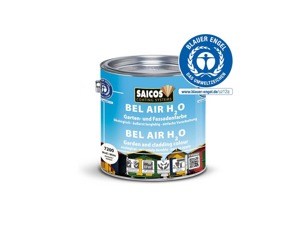 Saicos Fassadenfarbe Saicos Bel Air Garten- und Fassadenfarbe 0,75 L, wasserbasierend, schnelltrocknend Saicos Fassadenfarbe Saicos Bel Air Garten- und Fassadenfarbe 0,75 L, wasserbasierend, schnelltrocknend von Saicos