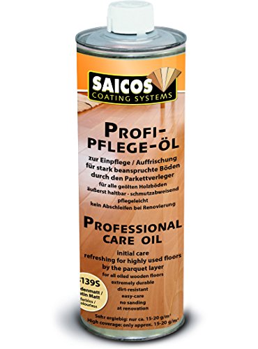 Saicos Profi-Pflege-Öl 8139S Farblos 1 Liter für geölte/gewachste Holzflächen von Saicos