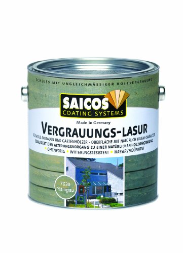 Saicos Vergrauungs-Lasur 7630 Steingrau 0,75 LTR von Saicos