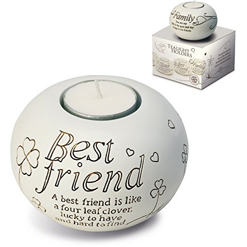 Arora Said with Sentiment Tealight Holder - Best Friend by Said with sentiment von Said with sentiment