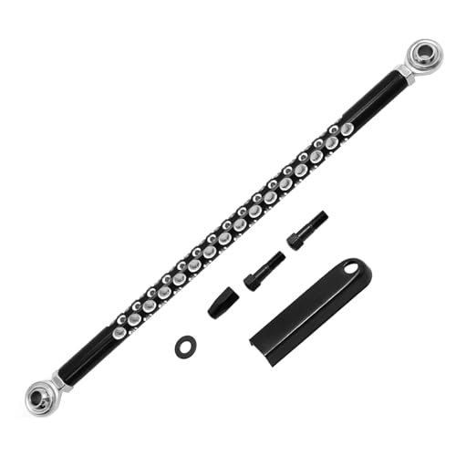 Saihisday Schwarz Chrom Schaltgestänge Ersatz für Harley Davidson Touring Softail Dyna Trike Fatboy Electra Street Road Glide Wide Glide FLH FLHX FLTR FLHR FX 1987-2021 von Saihisday