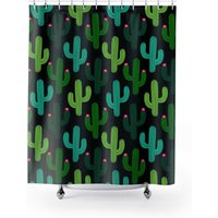 Kaktus Duschvorhang, Southwestern Vorhang, Southwester Bad, Badezimmer Dekor von SaikoStudio