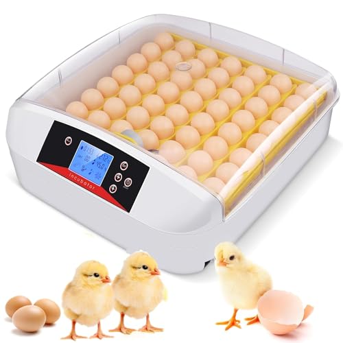 Eierbrüter mit 7 Eiern, vollautomatisch, digitaler Geflügelbrüter, Züchter mit Temperaturregelung und automatischem Drehen zum Schlüpfen von Huhn, Ente, Gänse, Wachteln, Eierbrüter Geschenkset von Sailnovo