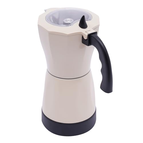 Elektrischer Espressokocher 480W Espressokocher 300ml Elektrische Italienische Kaffeemaschine mit 360° drehbarer Basis Sicherheitsventil, 10.2*19.5cm Elektrischer Espresso-Kocher für Büro, Weiß Elektrischer Espressokocher 480W Espressokocher 300ml Elektrische Italienische Kaffeemaschine mit 360° drehbarer Basis Sicherheitsventil, 10.2*19.5cm Elektrischer Espresso-Kocher für Büro, Weiß von SailorMoon