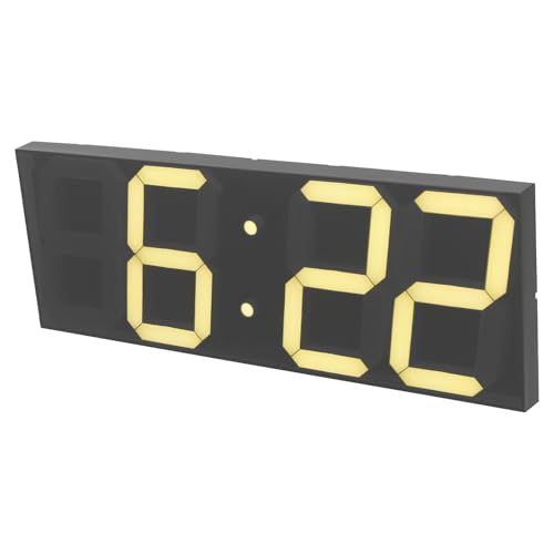 LED Wanduhr Digital Wecker Digitale Uhr 2000MA LED-Wanduhr mit Fernbedienung Temperatur Datumsanzeige 999 Tage Countdown automatischer Helligkeit, LED Elektronische Wanduhrs für Küche,Warmweiß LED Wanduhr Digital Wecker Digitale Uhr 2000MA LED-Wanduhr mit Fernbedienung Temperatur Datumsanzeige 999 Tage Countdown automatischer Helligkeit, LED Elektronische Wanduhrs für Küche,Warmweiß von SailorMoon