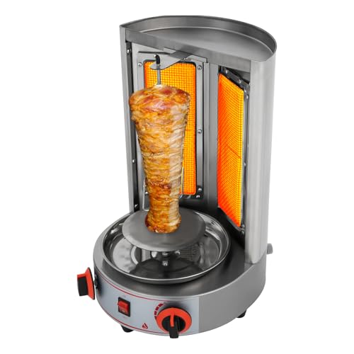 Vertikalgrill Dönergrill 4.3KW Gas-Kebab-Maschine mit 360° Rotation & Infrarot-Doppelbrenner, 32 * 48cm Vertikal-Multigrill Länge des Netzkabels 1.5 m Tischgrill für Haushalt Gewerbe Geschenk Vertikalgrill Dönergrill 4.3KW Gas-Kebab-Maschine mit 360° Rotation & Infrarot-Doppelbrenner, 32 * 48cm Vertikal-Multigrill Länge des Netzkabels 1.5 m Tischgrill für Haushalt Gewerbe Geschenk von SailorMoon