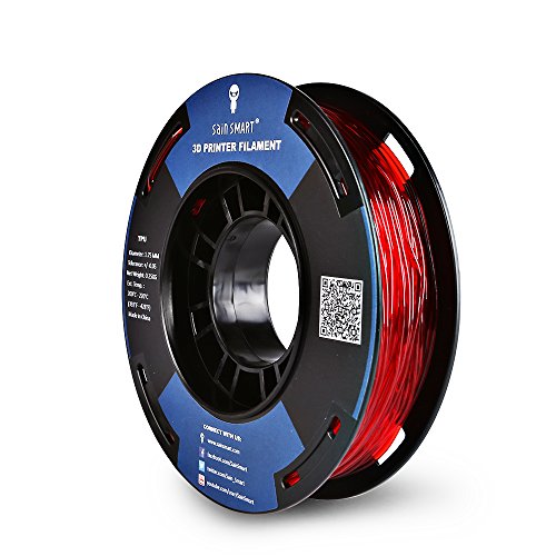 SainSmart Kleine Spule 1.75mm TPU Flexible 3D Filament 250g, Maßgenauigkeit +/- 0,05 mm, Shore 95A, Rot SainSmart Kleine Spule 1.75mm TPU Flexible 3D Filament 250g, Maßgenauigkeit +/- 0,05 mm, Shore 95A, Rot von sainsmart