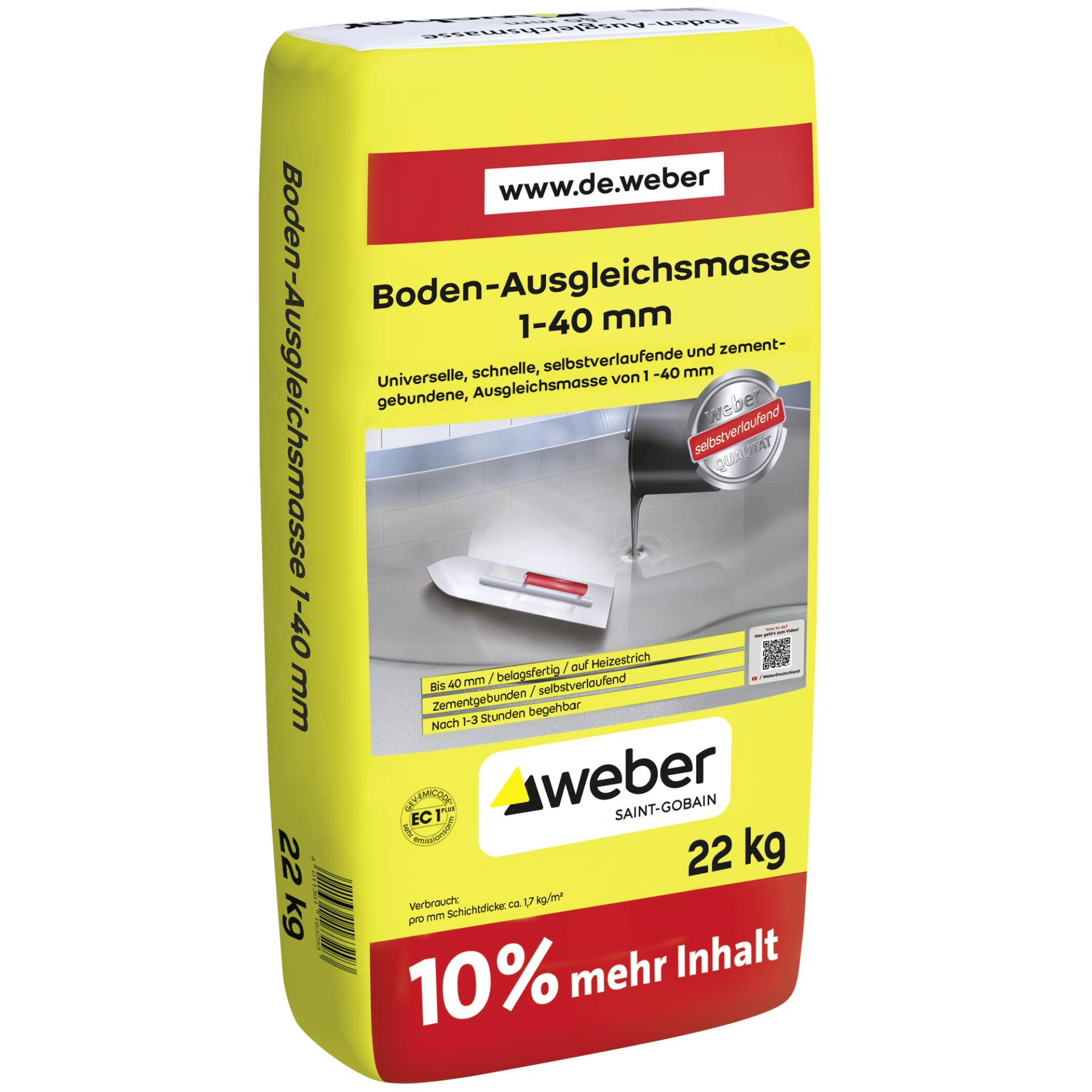 Saint-Gobain Weber Bodenausgleichsmasse 22 kg von Saint-Gobain Weber
