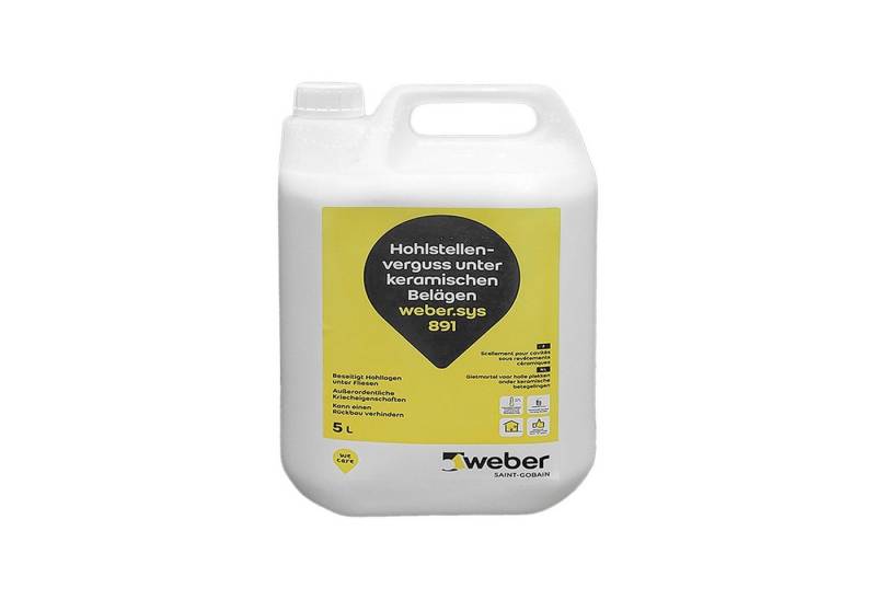 Saint Gobain Weber Mörtel Weber.sys 891 5L Hohlraum- und Rissverguss Injektionsschlämme Saint Gobain Weber Mörtel Weber.sys 891 5L Hohlraum- und Rissverguss Injektionsschlämme von Saint Gobain Weber