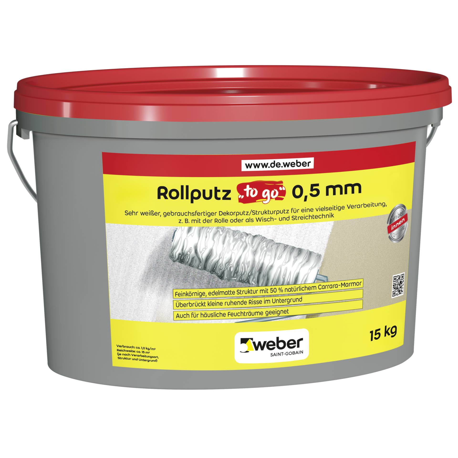 Saint-Gobain Weber Rollputz 'to go' 15 kg von Saint-Gobain Weber