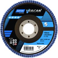 Norton Fächerschleifscheibe -Vulcan Zirconia R842 - 125x22 P40 von Saint-Gobain