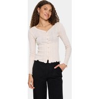 Saint Tropez Strickjacke "GruSZ Cardigan" mit Lochstickerei und gewelltem Saum Saint Tropez Strickjacke "GruSZ Cardigan" mit Lochstickerei und gewelltem Saum von Saint Tropez