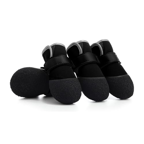 4pcs Haltbarkeit Hunde Laufschuhe Atmungsaktiven Stiefel Antislip Gummi Stiefel Für Verschiedene Gelände Outdoor Hundeschuhe von Saiyana