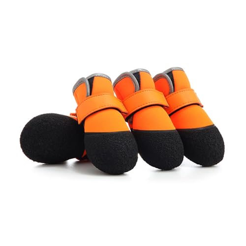 4pcs Haltbarkeit Hunde Laufschuhe Atmungsaktiven Stiefel Antislip Gummi Stiefel Für Verschiedene Gelände Outdoor Hundeschuhe von Saiyana