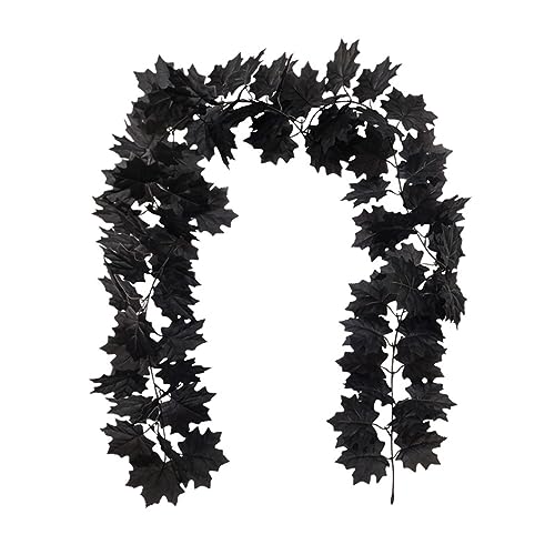 Herbst-Ahornblatt-Hintergrund, 1,6 m, für Party, Erntedankfest, Abendessen, Dekoration, Herbst, 6 Farben, Ahornblätter, künstlich mit Blumen von Saiyana