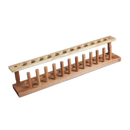 Holz Testrohrregal Zentrifugenhalter 22mm Tropper Organisatoren Stehen Für Wissenschaftsexperiment Und Schullabor Holzrohrhalter von Saiyana