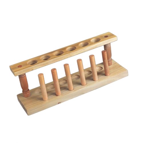 Holz Testrohrregal Zentrifugenhalter 22mm Tropper Organisatoren Stehen Für Wissenschaftsexperiment Und Schullabor Holzrohrhalter von Saiyana