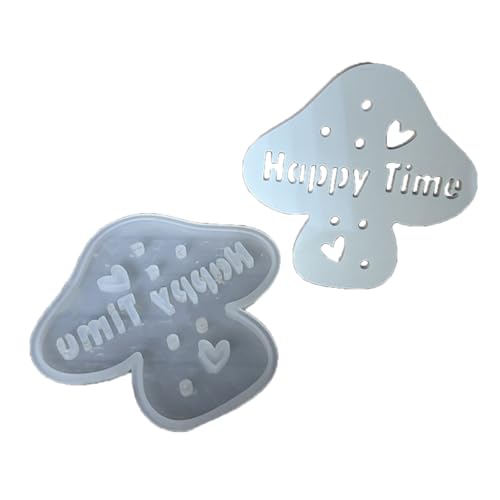 Pilz Nachtlicht Silikonform Mit LED Weiche Glühe Elegante Nachtlampe Herstellung Schimmel Home Dekoration Enthusiast Geschenk Kinder Freundliches Handwerk von Saiyana