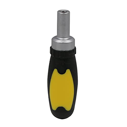 Ratschen-Schraubendreher, Griff, Ratschen-Schraubendreher, Bohrfutter, Handwerkzeuge mit interner 1/4-Zoll-Stecknuss, Werkzeug 1/4 Zoll Bithalter Ratschen-Schraubendreher, Griff, Ratschen-Schraubendreher, Bohrfutter, Handwerkzeuge mit interner 1/4-Zoll-Stecknuss, Werkzeug 1/4 Zoll Bithalter von Saiyana