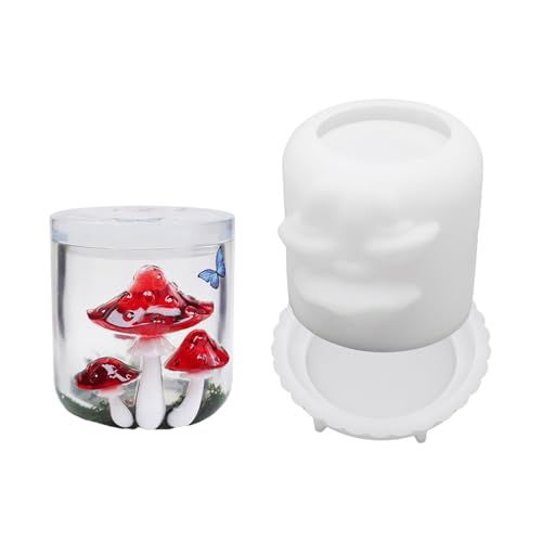 Safe Wiederverwendbare Silikonform Pilz Glas Handwerkswerkzeug Glatte Oberflächen Einfacher Demolding Kunstprojekte Liefert Einfache Release Silikonform von Saiyana