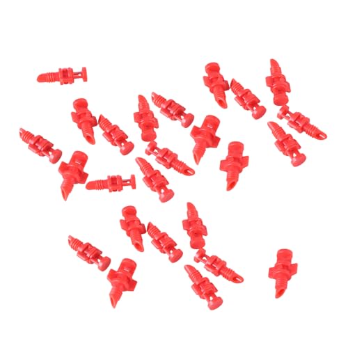 Saiyana 25pcs 360 ° Sprühdüsestrahl Für Mister Cloning Machine Hydroponi Misting Düsengarten Wassersprayer Sprinkler Sprühfaden Stecker Mikro Sprinklerventil Regler Rohrbewässerungsschlauch von Saiyana
