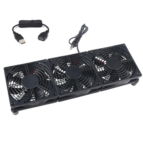 Saiyana DREI 120-mm USB Lüfter Mit Öllager 1400 U/min 1 Geschwindigkeit 45 CFM Luftstrom Für Router Set Top Boxen Und Spielkonsolen Saiyana DREI 120-mm USB Lüfter Mit Öllager 1400 U/min 1 Geschwindigkeit 45 CFM Luftstrom Für Router Set Top Boxen Und Spielkonsolen von Saiyana
