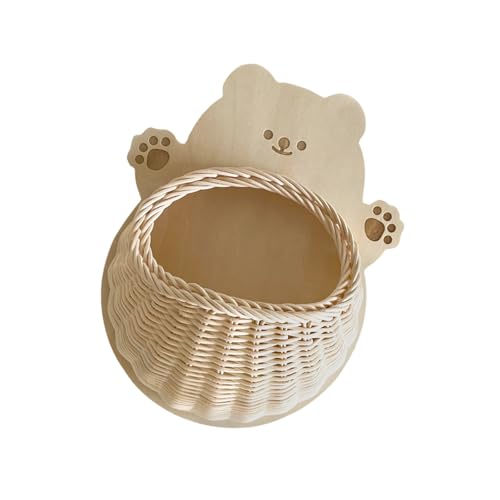 Saiyana Dekorative Rattan Gewebte Hängernkorbregalkätzchen Kätzchen Form Wandmontierbarer Schreibtischhalter Für Wohnraum Schlafzimmer Wanddekoration Saiyana Dekorative Rattan Gewebte Hängernkorbregalkätzchen Kätzchen Form Wandmontierbarer Schreibtischhalter Für Wohnraum Schlafzimmer Wanddekoration von Saiyana