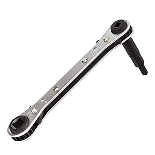 Saiyana Ratchetschlüssel Klimaanlagen Ratcheting Service 3/8 ”bis 1/4” 5/16 4 Mit Hexagon Bit Adapter Kit HVAC SET HVAC Bit von Saiyana