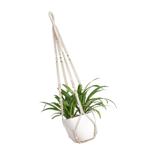Saiyana Stilvoller Baumwollseilhalterhalter Hängende Blumenkleiderkleiderschnur Netzbeutel Zur Verbesserung Der Natürlichen Aussehen Von Zuhause von Saiyana