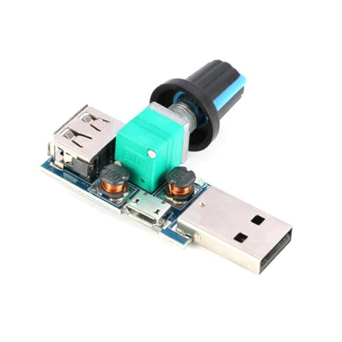 Saiyana USB Lüftergeschwindigkeitscontroller 4-12V 5W Einstellbarer Lüfter Stepless Regler USB Erweiterungsgeschwindigkeitsreglerschalter von Saiyana