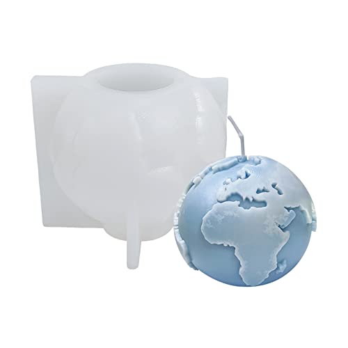 Silikonkerzenform Handgefertigte Mond/erdförmige Epoxid Gipsform Home Decor Für Handfahrzeuge Epoxidharz Kerzenform Erde Geformt. von Saiyana