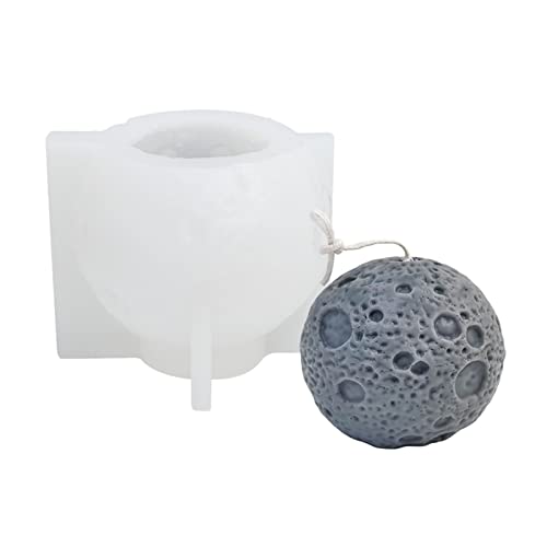 Silikonkerzenform Handgefertigte Mond/erdförmige Epoxid Gipsform Home Decor Für Handfahrzeuge Epoxidharz Kerzenform Erde Geformt. von Saiyana