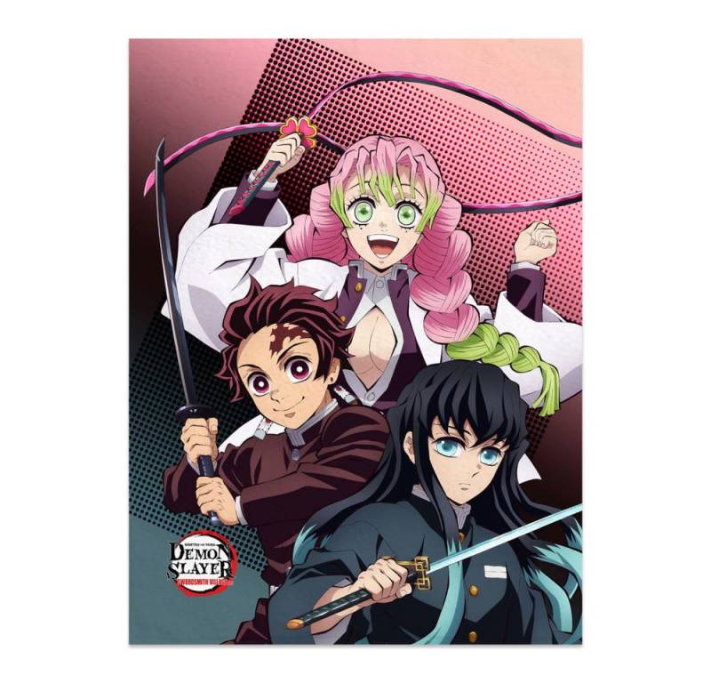 Wohndecke Demon Slayer: Kimetsu no Yaiba Decke Tanjiro, Mitsuri, Muichiro 120 x, Sakami Merchandise von Sakami Merchandise