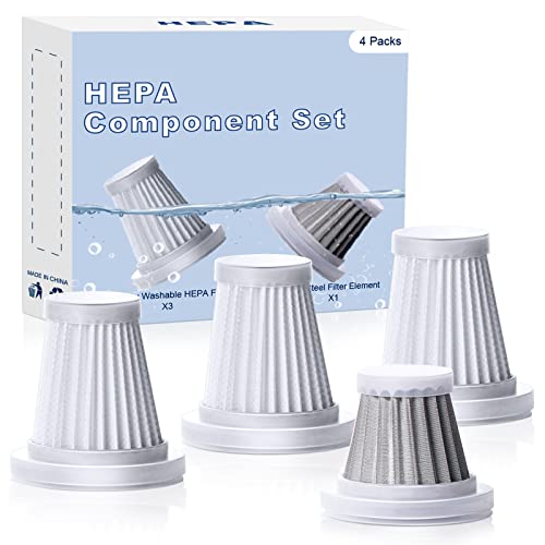 Saker Filter, 4 Stück, mit 3 HEPA-Filtern und 1 feinem Stahlfilter von Saker