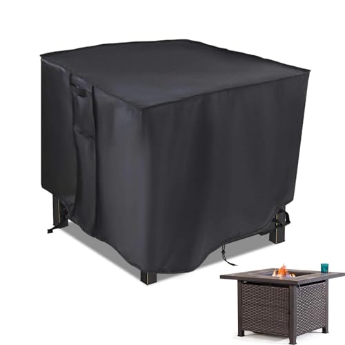 Fire Pit Cover, 38 inch Square Fire Table Covers for Patio Gas Propane Firepit, Waterproof Outdoor Table Cover - 38" L x 38" W x 28" H von Saking