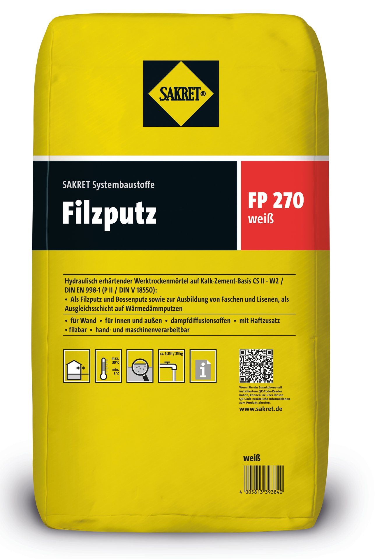 Filzputz 270 FP Filzputz 270 FP von Sakret - Claußnitz