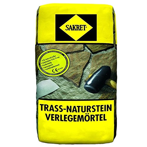 25Kg Trass-Naturstein-Verlegemörtel TNV Trassmörtel für Natursteine außen + innen SAKRET von Sakret