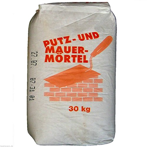 30Kg Mauermörtel 0,33€/Kg Putzmörtel Trockenmörtel Kalk-Zement-Mörtel zum Mauern + Putzen von Sakret