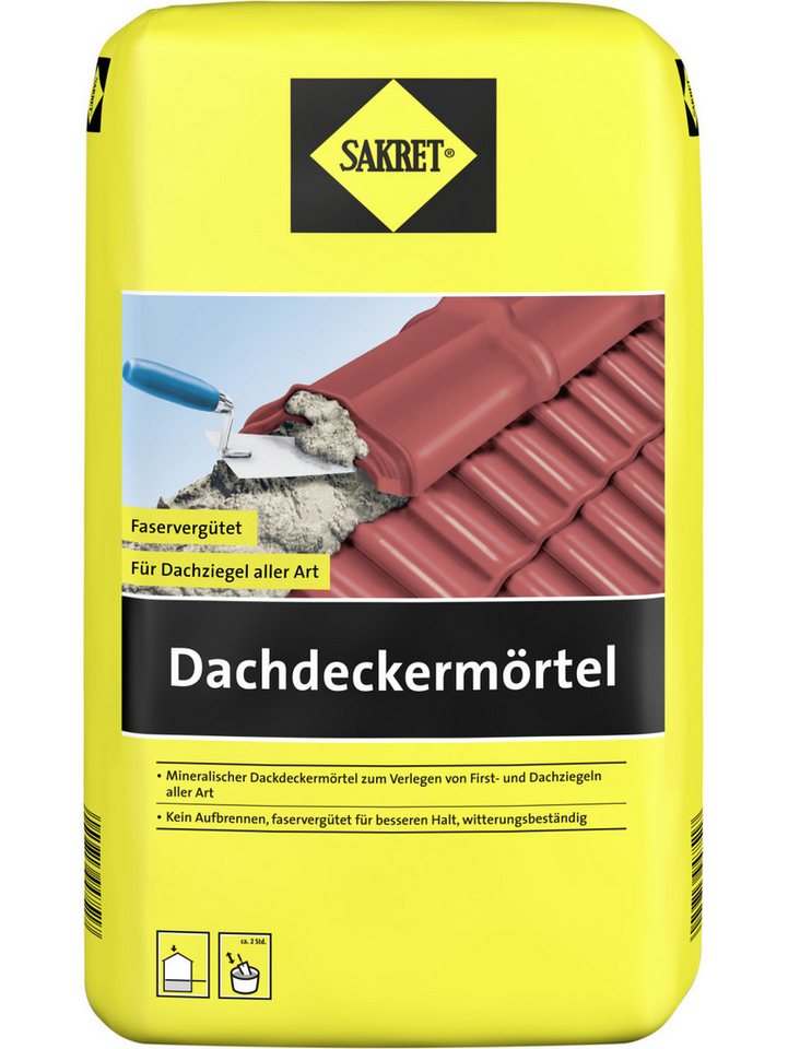 Sakret Estrich SAKRET Dachdeckermörtel 10 kg Sack grau von Sakret
